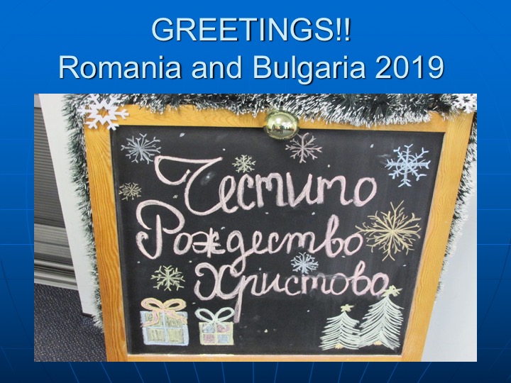 Romania & Bulgaria November 2019